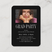 Mini Timeless Magazine Cover Photo Grad invitation (Dos)