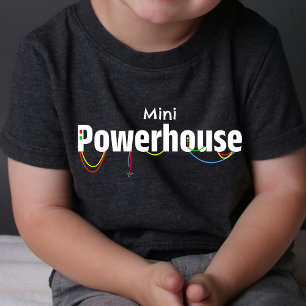 Mini Tiny Baby Powerhouse   Grappig T-shirt   DP7