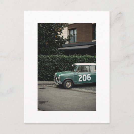 Mini tonneau vert numéro 10 carte postale (Devant)