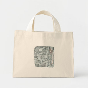 MINI TOTE BAG さ な む じ い 灰 色