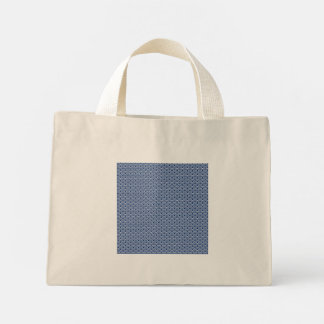 MINI TOTE BAG 藍色の波小紋