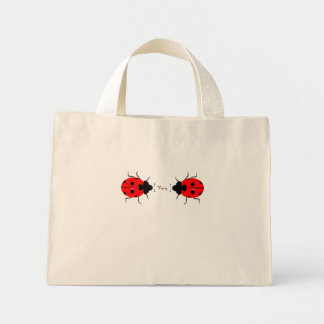 Mini Tote Bag Adorable Ladybug minuscule, budget, shopping ou gr
