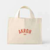 Mini Tote Bag Akron, Ohio (Devant)