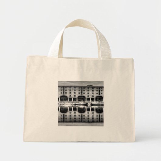 Mini Tote Bag Albert Dock Liverpool (Devant)