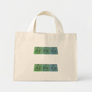 Mini Tote Bag Alpaca-Al-Pa-Ca-Aluminium-Protactinium-Calcium