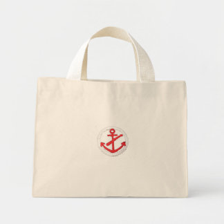 Mini Tote Bag Ancre rouge - Purge Nautique