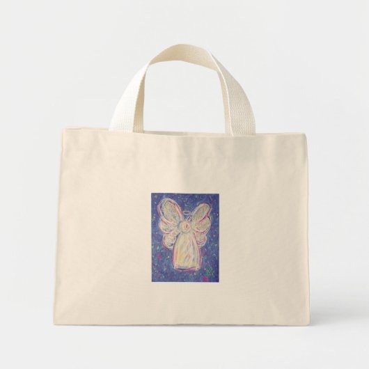 Mini Tote Bag Angel de nuit étoilé (Devant)