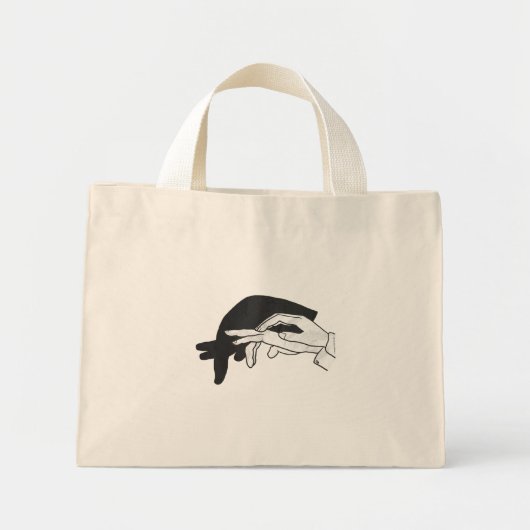 Mini Tote Bag Anteater Silhouette main (Devant)