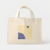 Mini Tote Bag art abstrait moderne (Devant)