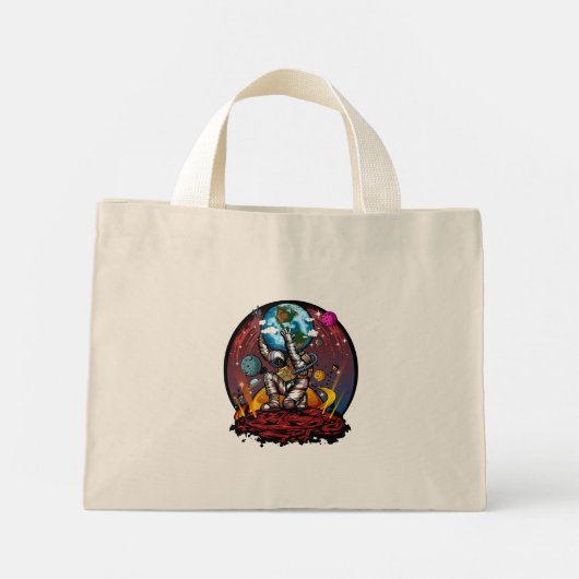 Mini Tote Bag Atlas Space Man (Dos)