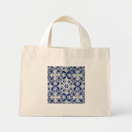 Mini Tote Bag Azulejo (Devant)