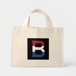 Mini Tote Bag B Monogramme superposé sur l'indicateur NLD sur la