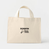 Mini Tote Bag badminton (Devant)