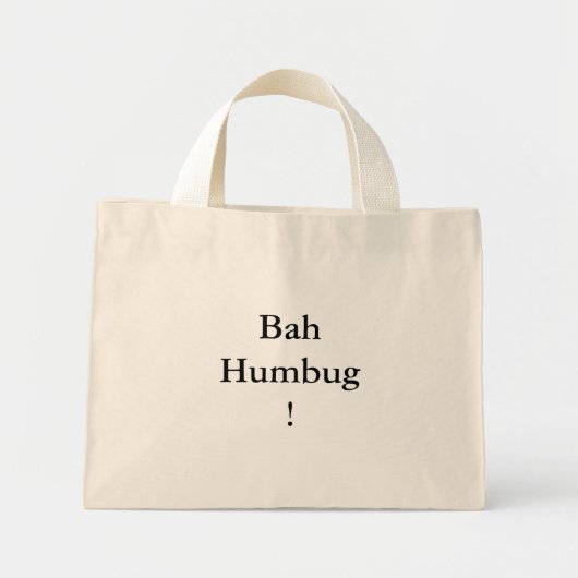 Mini Tote Bag BahHumbug ! (Devant)