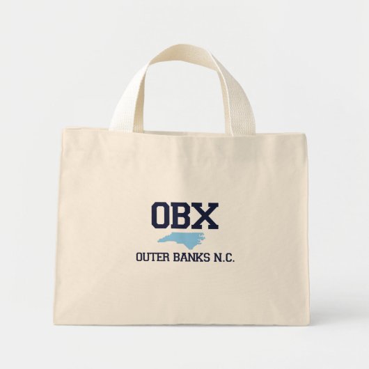 Mini Tote Bag Banques extérieures. (Devant)