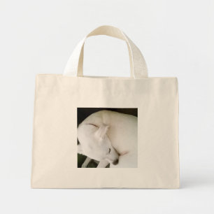 Mini Tote Bag Beau Mélange polaire blanc Labrador pacifique
