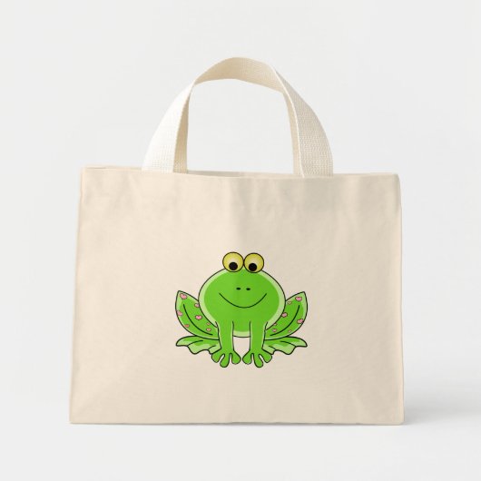 Mini Tote Bag Belle grenouille (Devant)