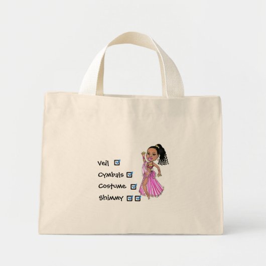 Mini Tote Bag Bellydancer Fourre-tout (Devant)