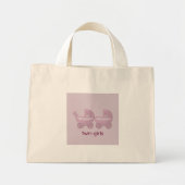 Mini Tote Bag biberon rose (Devant)