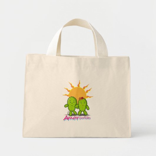 Mini Tote Bag Bolsa Fourre-tout - Amor perfeito (Devant)