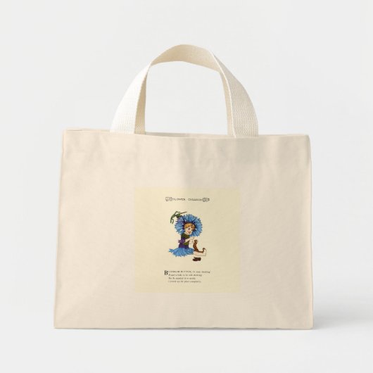 Mini Tote Bag Bouton de licence (Devant)
