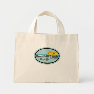 Mini Tote Bag Broadkill Beach Delaware.