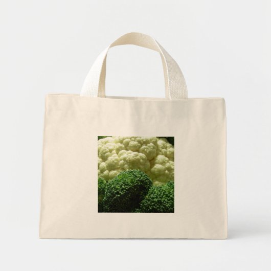 Mini Tote Bag Brocoli et chou-fleur (Devant)