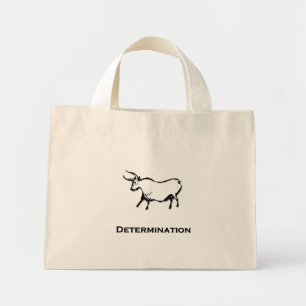 Mini Tote Bag Bull Determination Black