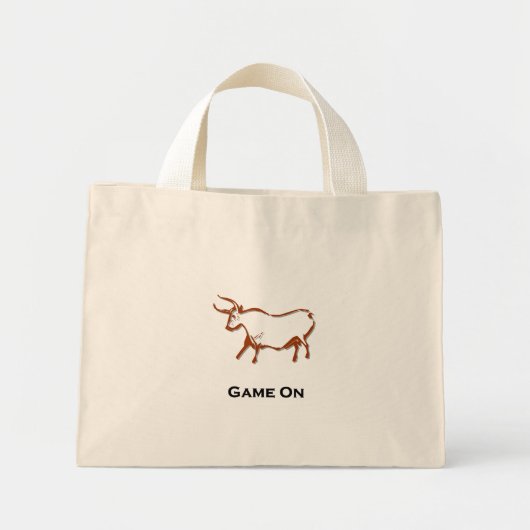 Mini Tote Bag Bull Game on (Devant)