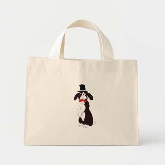 Mini Tote Bag Bunny Tuxedo (Devant)
