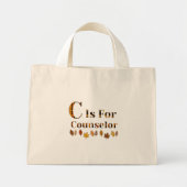 Mini Tote Bag C est pour le conseiller scolaire  (Devant)