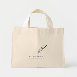 Mini Tote Bag Cadeau de mariage non traditionnel pour une cérémo