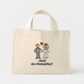 Mini Tote Bag Cadeau de réception de mariage - Sous nouvelle dir (Devant)
