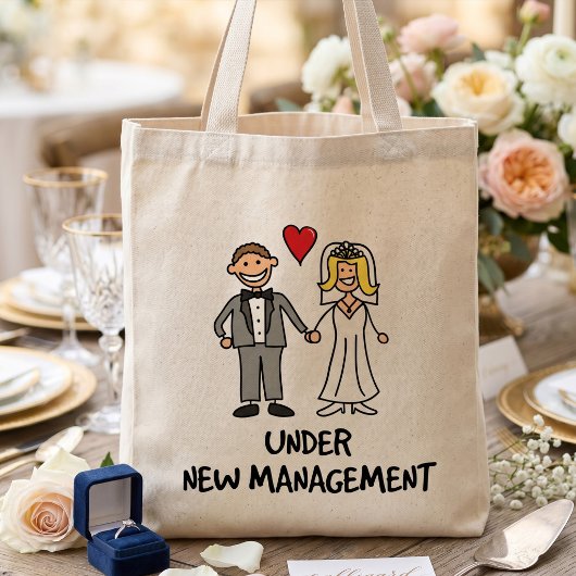 Mini Tote Bag Cadeau de réception de mariage - Sous nouvelle dir