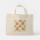 Mini Tote Bag cat pattern christmas (Dos)