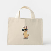 Mini Tote Bag Cette Llama Drama est vraiment une pose bizarre da (Dos)
