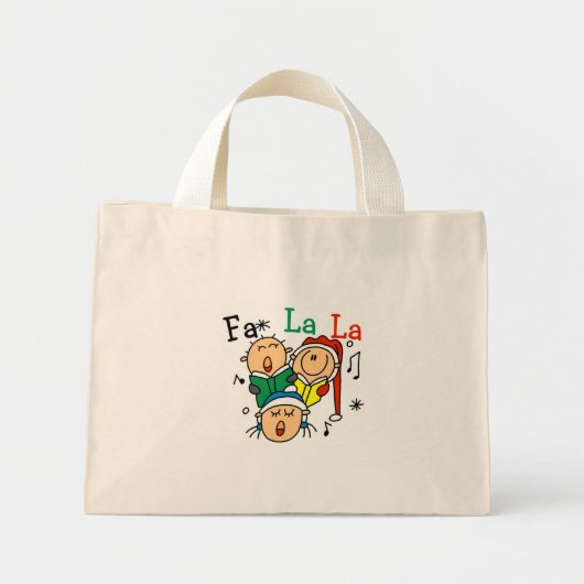 Mini Tote Bag Chanter des chansons de Noël Tshirts et cadeaux (Devant)