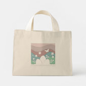 Mini Tote Bag Chasse aux oeufs de Pâques papier coupé printemps (Dos)