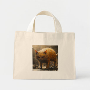 Mini Tote Bag Chat monstre