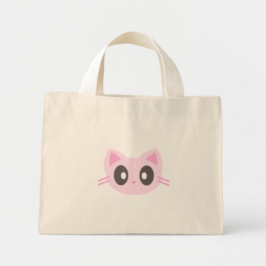 Mini Tote Bag chaton mignon (Devant)