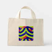 Mini Tote Bag chevron chic et design (Dos)