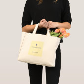 Mini Tote Bag Chic Navy Coastal Monogram Future Mrs (Devant (produit))