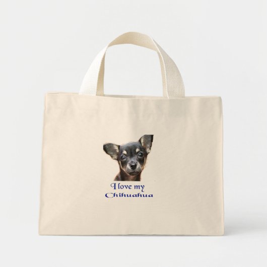Mini Tote Bag Chihuahua (Devant)