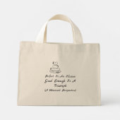 Mini Tote Bag Citation de compassion envers soi-même Winnicott A (Dos)