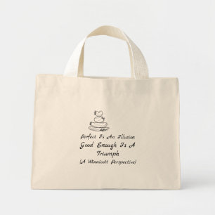Mini Tote Bag Citation de compassion envers soi-même Winnicott A