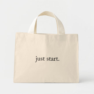 Mini Tote Bag Citation Inspirante Minimaliste