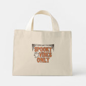 Mini Tote Bag Citations de la Saison Effrayante (Dos)