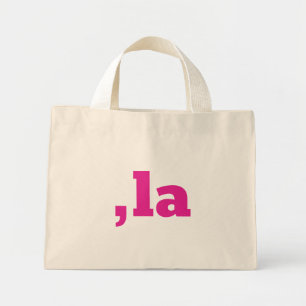 Mini Tote Bag Comma La Kamala Harris - Conception de texte custo