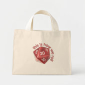 Mini Tote Bag CommentRoll20s (Devant)