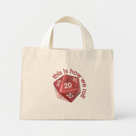 Mini Tote Bag CommentRoll20s (Devant)